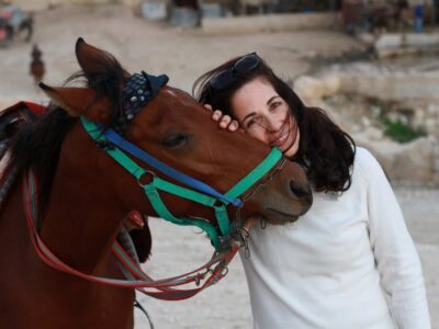 Contact NorthStar Advisor - Gina Morovati, with her Jordanian Horse