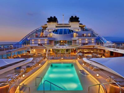 Seabourn Encore PoolDeck EL - luxury cruise ships; And remember: it's Yachting, not cruising®