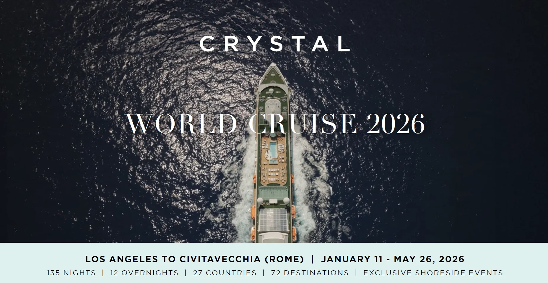 Crystal Cruises - World Cruise 2026
