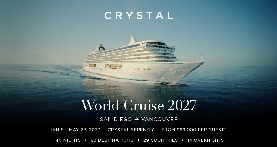 Crystal Cruises - World Cruise 2027