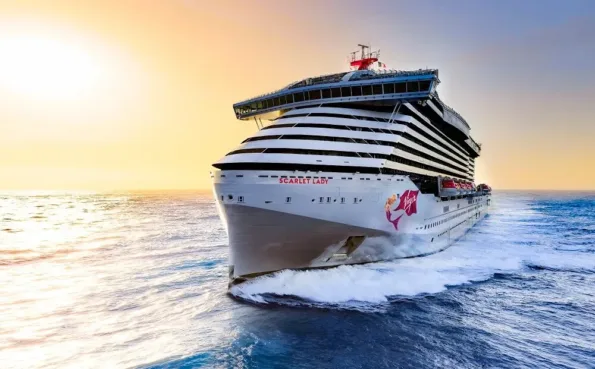 Virgin Voyages - Scarlet Lady - front view