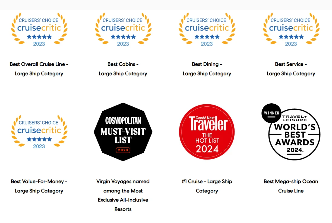 Virgin Voyages - A Wave of Awards