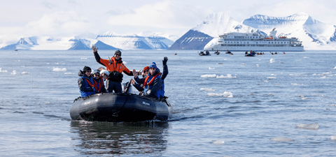 Zodiac Cruising, Kvalvagen, Svalbard, Michael Baynes