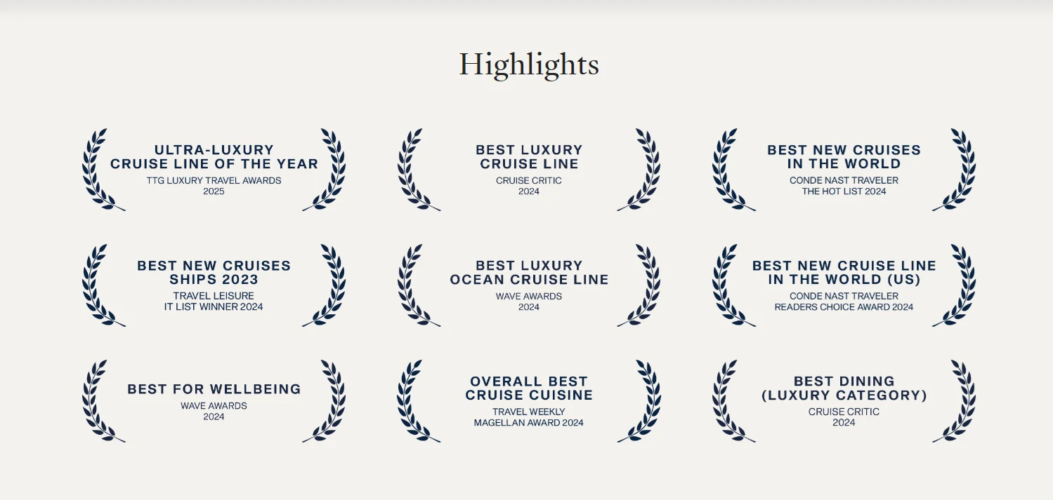 Explora Journeys Awards